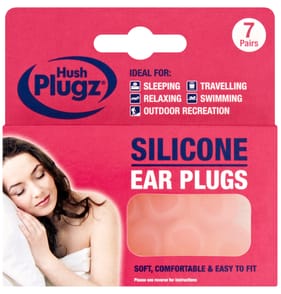 Hush Plugz Silicone Ear Plugs 7 Pair
