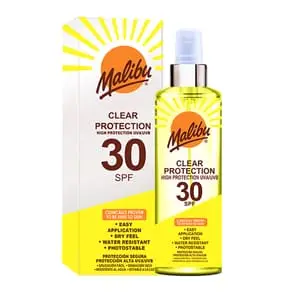 Malibu Sun Clear Protection Dry Oil Spray SPF30